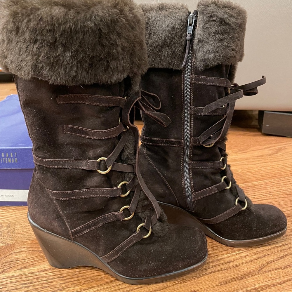 Stuart Weitzman brown boots
